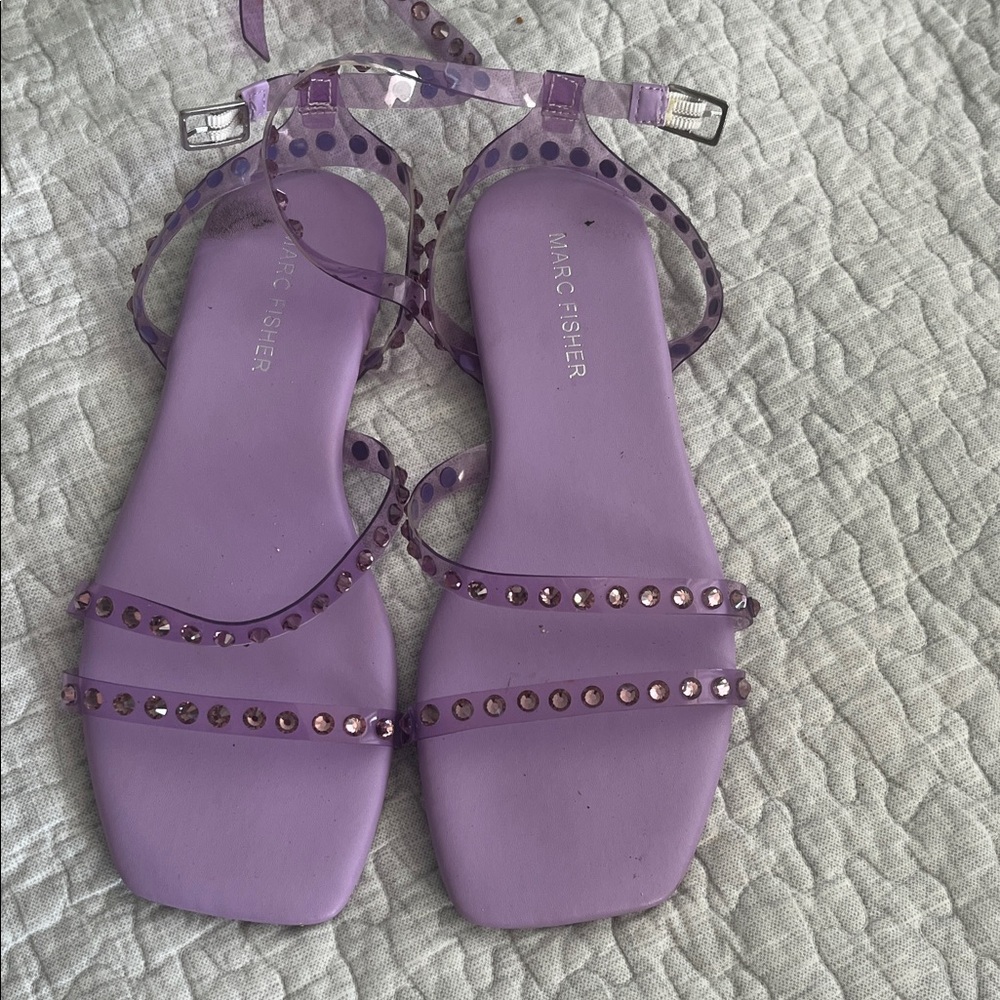 Marc Fisher Lavender Studded Sandals